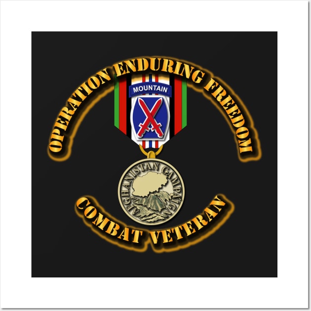 Operation Enduring Freedom - 10th Mtn Div Wall Art by twix123844